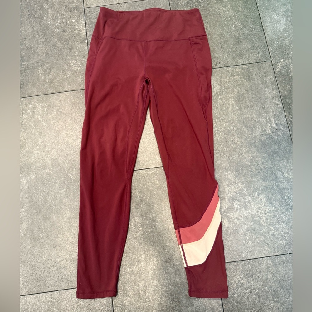 Senita Athletics Mulberry Vinyasa Leggings w/ Swoosh Detail